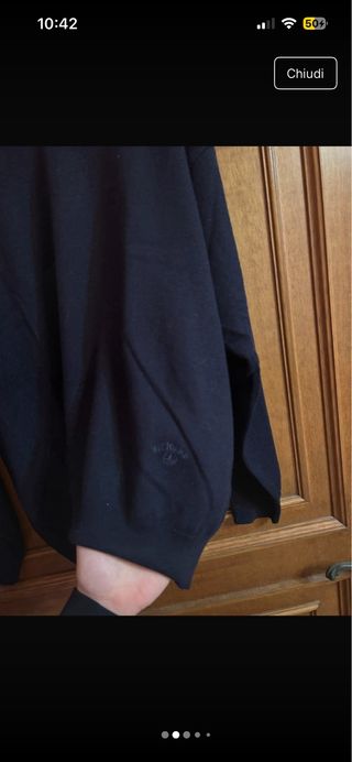 Maglione Navigare Lana Merino Blu XXXL