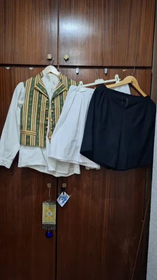 Traje Fallero Niño Verde y Dorado