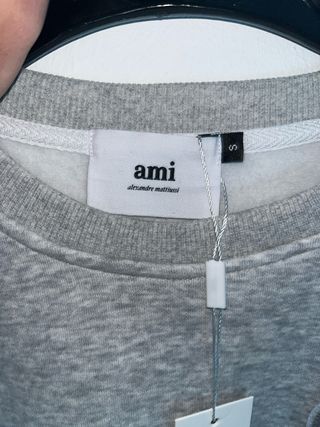 Sudadera Ami Paris Gris Talla S Nueva