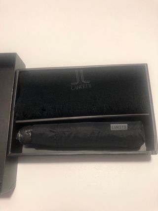 Estuche Lancetti Negro con Bufanda y Paraguas