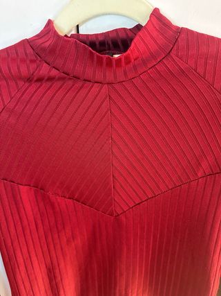 Top Burdeos Manga Larga