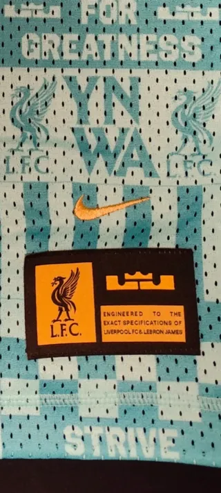 Camiseta Liverpool Nike Lebron Reversible