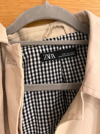 Gabardina Beige Zara