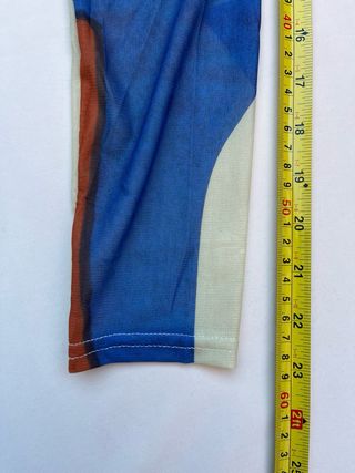 Top Transparente Manga Larga Estampado Abstracto