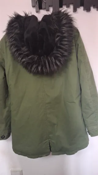 Chaqueta verde con parches talla M