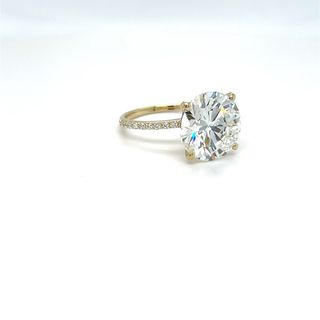 Anillo Oro 14ct Diamante 4.30ct LabGrown Cert.