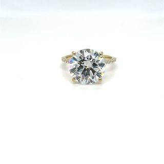 Anillo Oro 14ct Diamante 4.30ct LabGrown Cert.