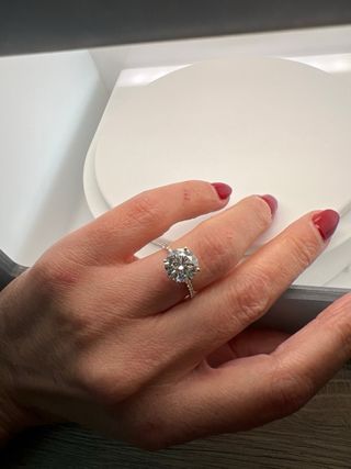 Anillo Oro 14ct Diamante 4.30ct LabGrown Cert.