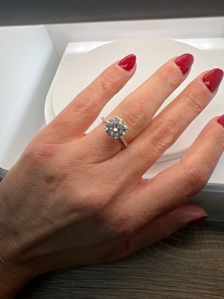 Anillo Oro 14ct Diamante 4.30ct LabGrown Cert.