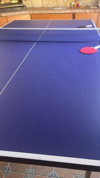 Mesa de Ping Pong Azul, con red incluida