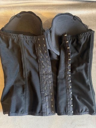 Corsé Negro Encaje Sexy Tipo Sujetador