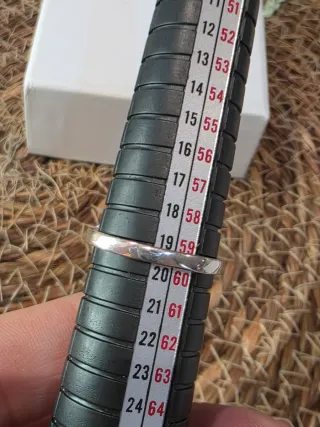 Anillo Plata Topacio Azul Rectangular