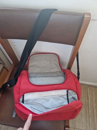 Bolso para carrito de bebé rojo
