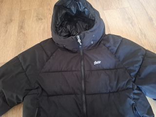 Chaquetón plumífero negro hombre