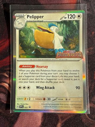 Pelipper SVP 022 Pokémon Carta
