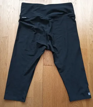 Mallas T.2XL Pirata Fitness Mujer Negro algodón