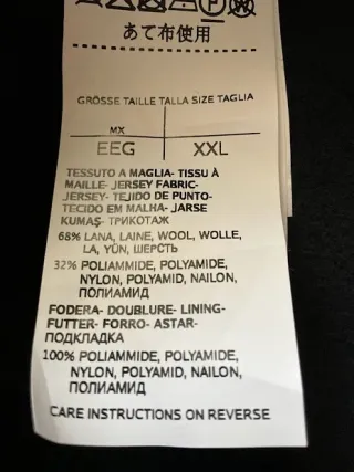 Cappotto Marella Lana Blu Scuro Donna XL