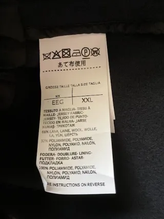 Cappotto Marella Lana Blu Scuro Donna XL