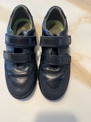 Zapatos Escolares Gorila Negros Velcro