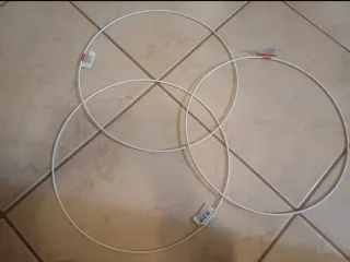 3 cerchi metallici 30 cm