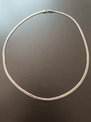 Collar Oro Blanco 9k