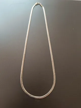 Collar Oro Blanco 9k