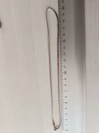 Collar Oro Blanco 9k