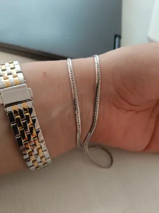 Collar Oro Blanco 9k