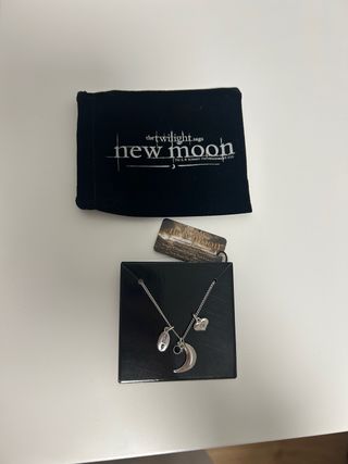 Collar Crepúsculo New Moon baño plata