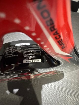 Pala de pádel Black Crown Piton 8.0