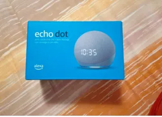 Echo Dot con orologio 4ª Gen Turchese