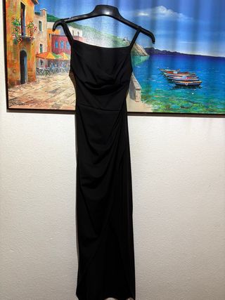 Vestido fiesta negro talla S