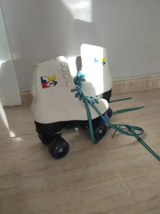 Patines blancos poco uso