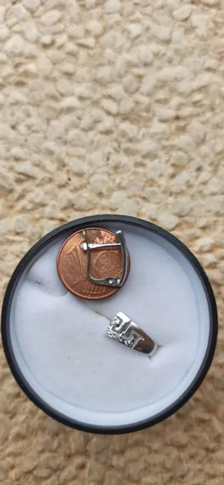 Pendientes plata con brillantitos