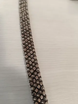 Pulsera de plata estilo vintage