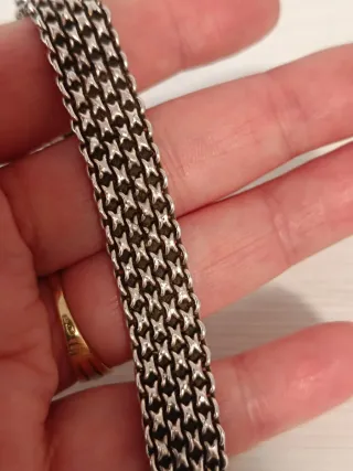 Pulsera de plata estilo vintage