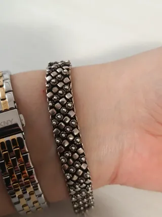 Pulsera de plata estilo vintage