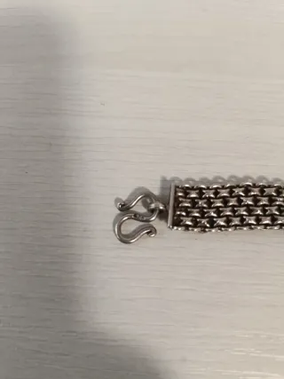 Pulsera de plata estilo vintage