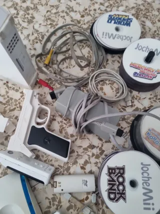 Consola Wii con mandos y juegos