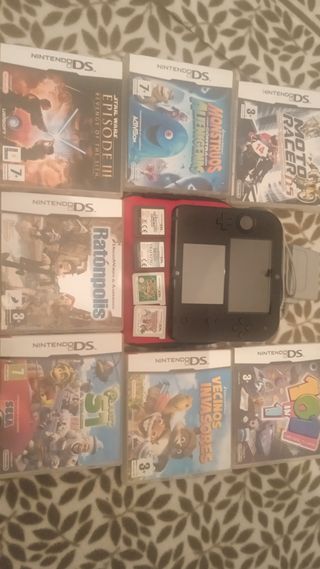 Nintendo 2DS Negra más Juegos