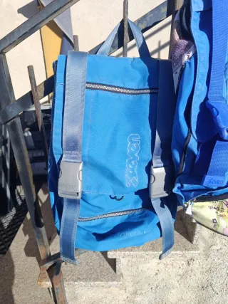 2 zaini Zeven vintage blu e multicolor