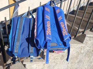 2 zaini Zeven vintage blu e multicolor