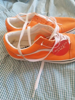 Zapatillas Vans Naranja Nuevas