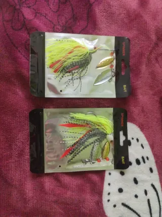 2 señuelos spinner bait pesca