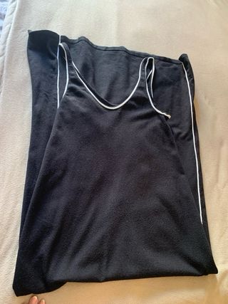 Vestido largo negro deportivo XS