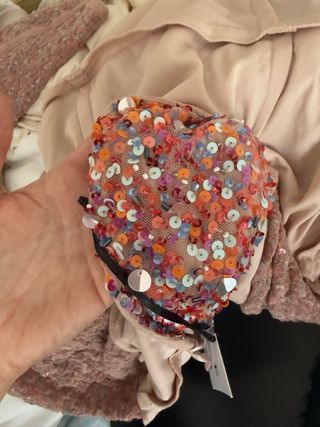 Vestido lentejuelas multicolor talla S