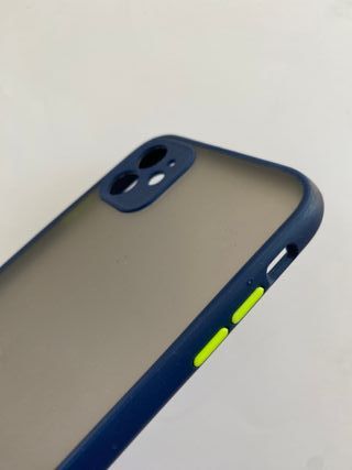 Custodia iPhone 11 Blu Trasparente