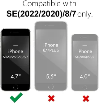 Custodia in silicone per iPhone SE 2022/SE 2020/8/7