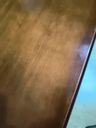 Mesa de comedor extensible de madera