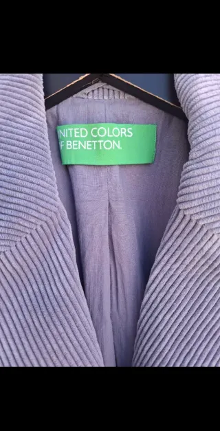 Benetton Blazer Pana Azul mujer 44
